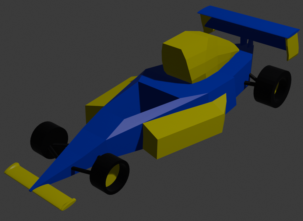 3D Modell eines Formel 1 Rennwagens