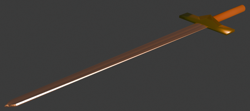 3D Modell eines Schwertes